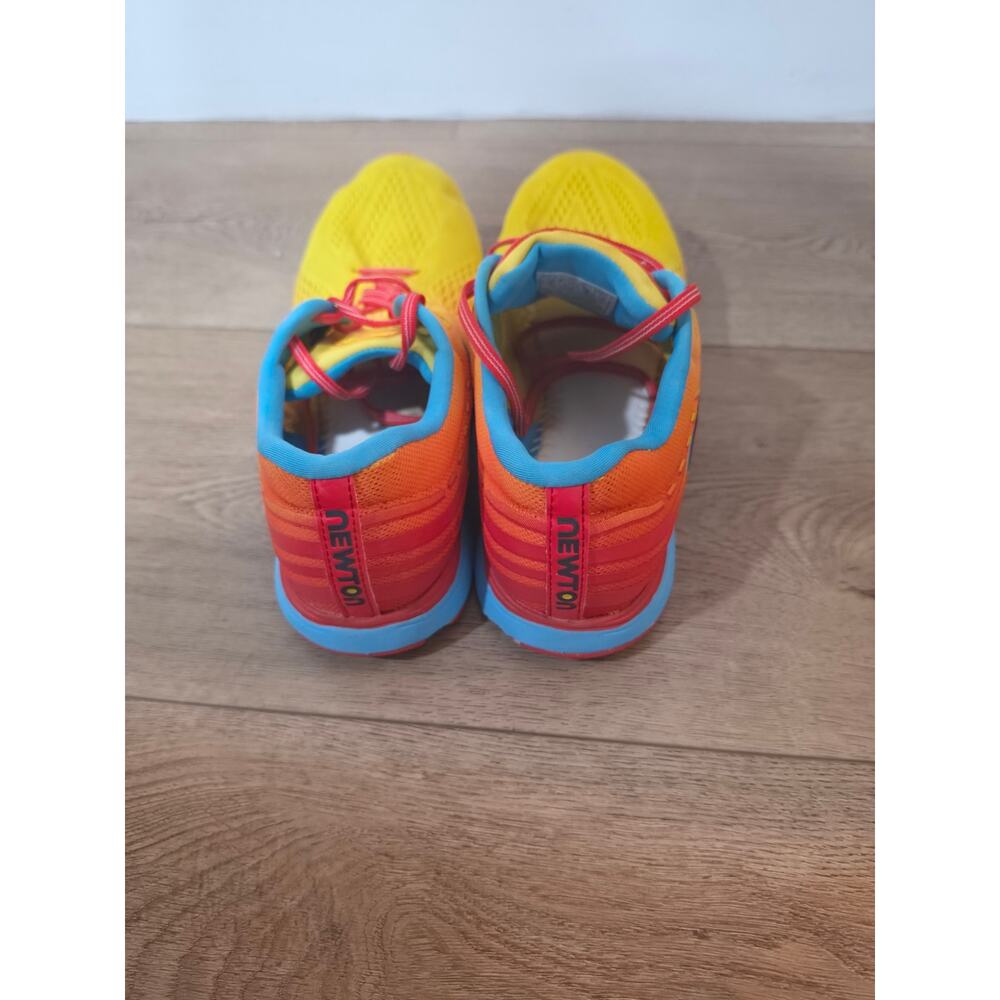 Newton Fate 8 Men's Size 11 Running Shoes Sunset Orange Blue M011522 Low Drop - Picture 4 of 8